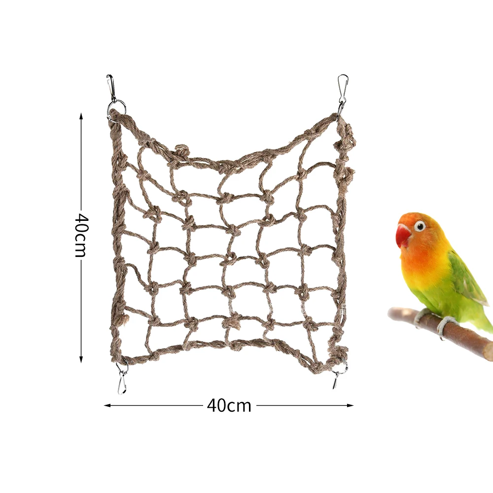 Pet птица скалолазание Сеть птица попугай игрушки пеньковая веревка обучение скалолазание клетка игрушка для питомца кровать птичья клетка игрушка - Цвет: 2