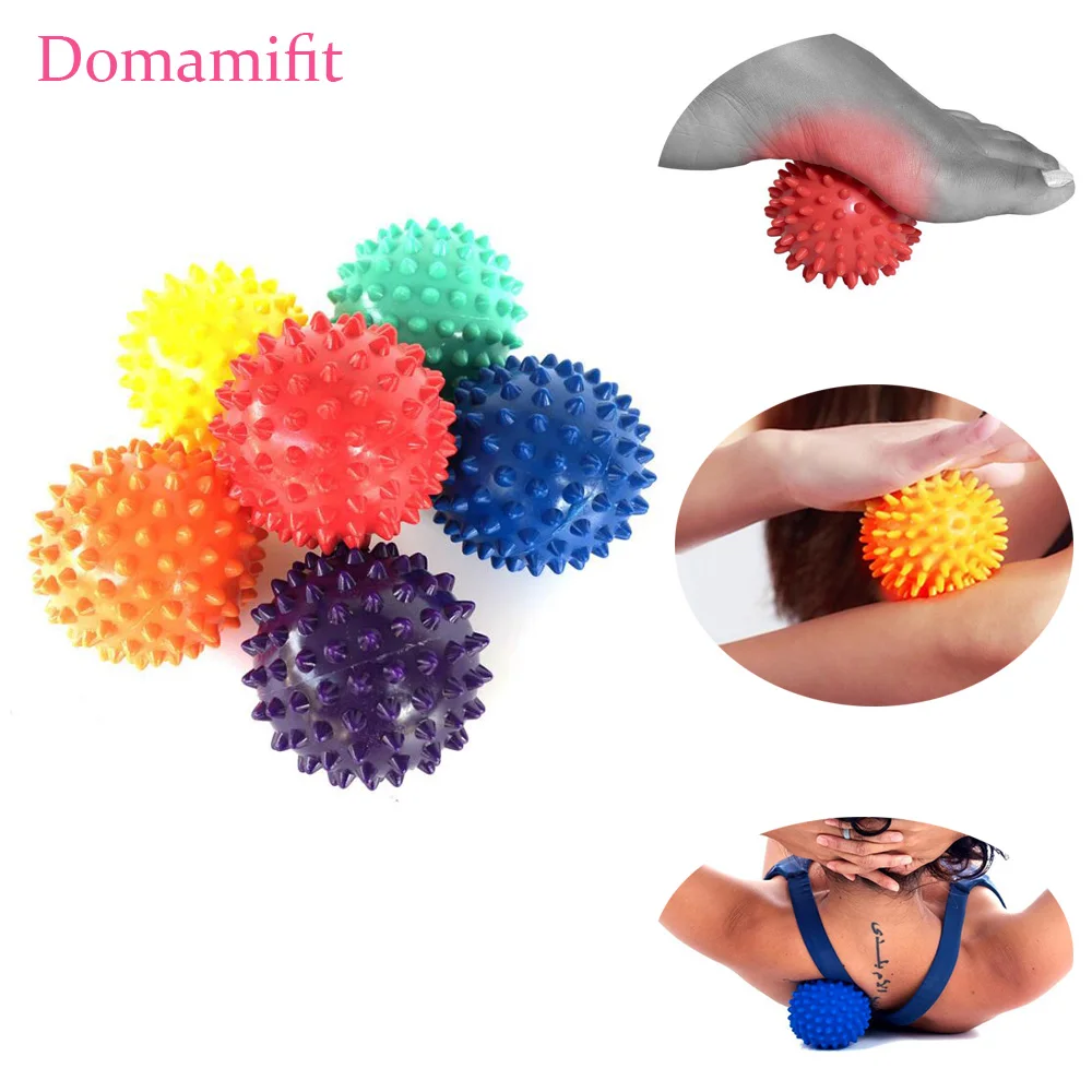 

7.5cm Hard Foot Massage Spiky Ball Deep Tissue Acupresssure Recovery Relax Foot Back Shoulder Leg Hand Tight Muscle Massager