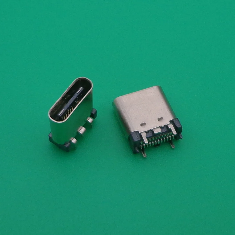 

USB 3.1 Type C Female Socket Connector 24pin Vertical PCB High speed DIY Connectors replace repair replacement Soldering
