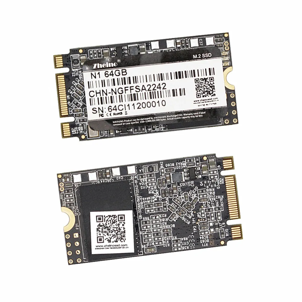 Zheino M.2 2242 SSD 64 ГБ 128 256 512 NGFF SATA Внутренний твердотельный диск для портативных ПК настольный сервер