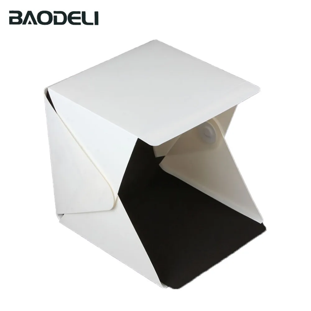 

BAODELI Portable 23*23*24cm Photography Folding Light Box Flash Studio Led Softbox Kit For Phone Live Digital Camera Background