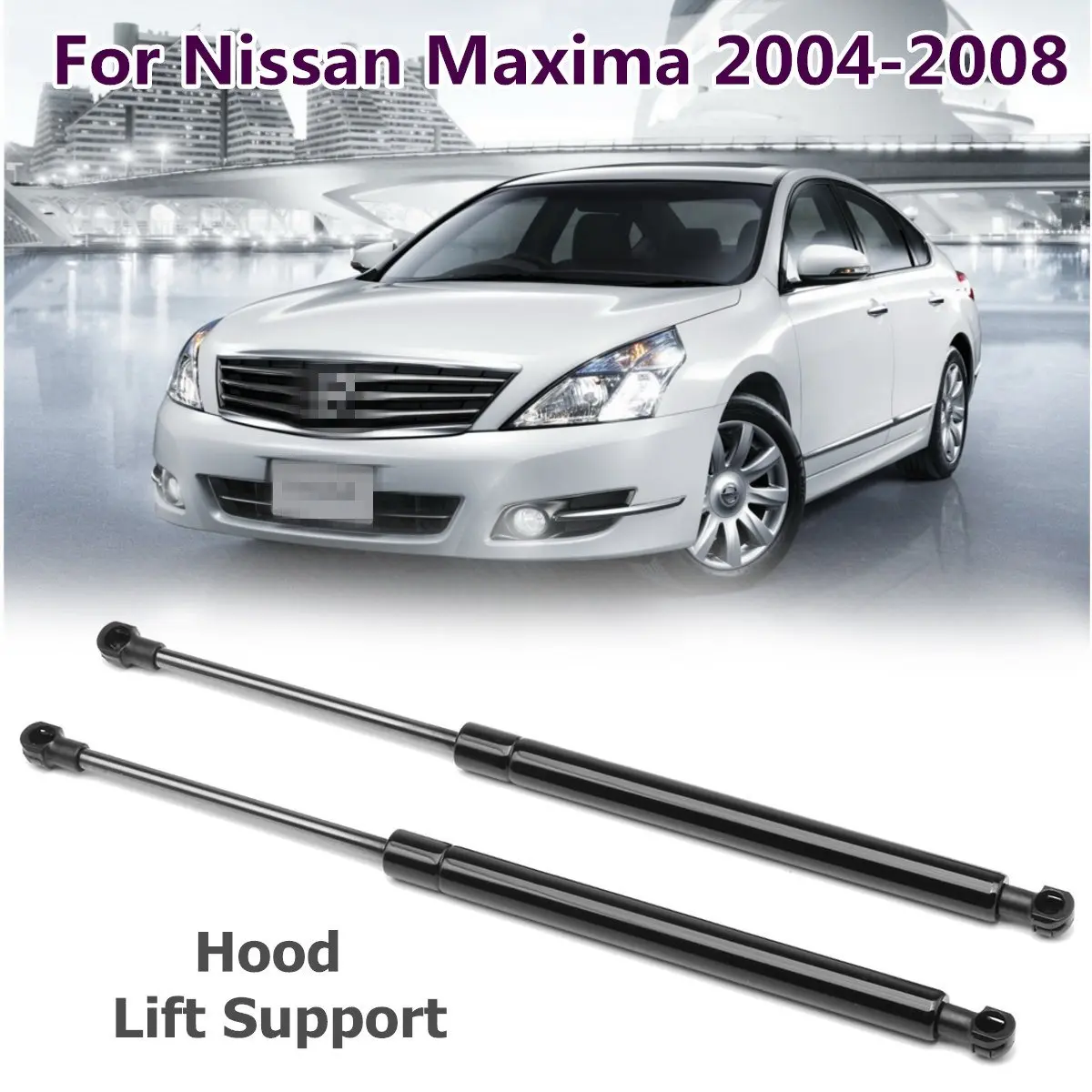 2Pcs Lift Hood Support Shock Strut Damper For Nissan Maxima SE