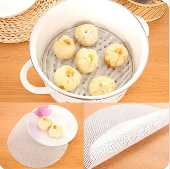 

New Arrive 24cm Round Silicone Eco-friendly Steamer Pad Steamed Stuffed Bun Bread Pad Household Steamer Steamed Dumplings Mat