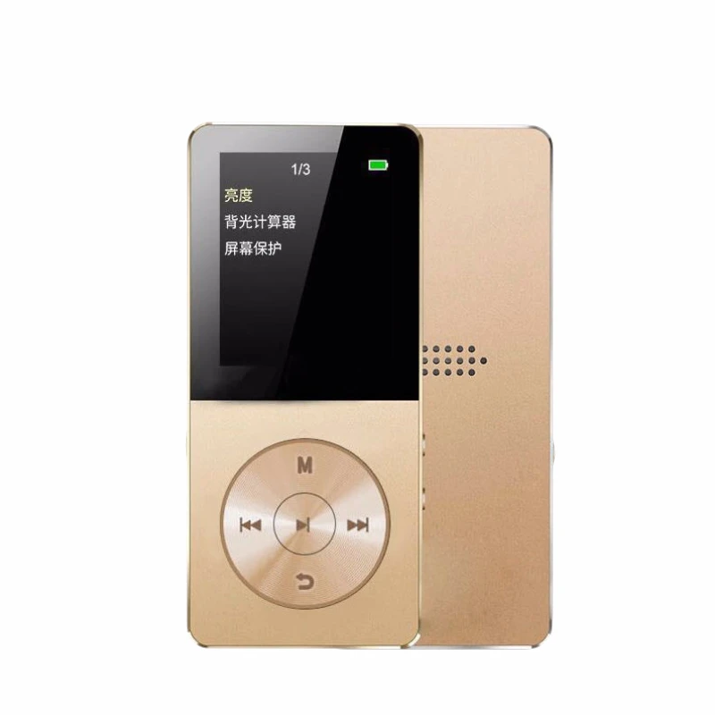 Оригинальный HiFi Металл ультратонкий MP3 MP4 музыкальный плеер Встроенный динамик 16