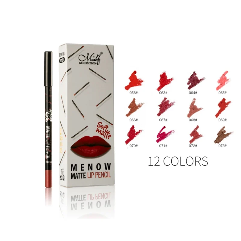 12 цветов карандаш для губ Набор водостойкая антипригарная чашка легко окрашивается для губ Контурный карандаш для губ Макияж