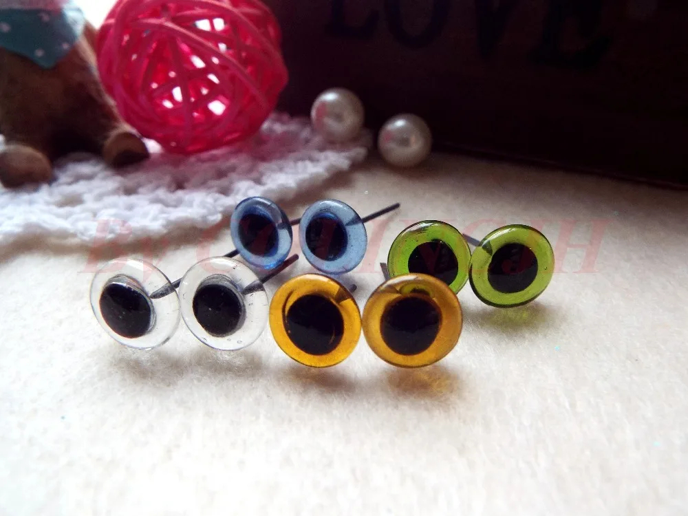 20pcs/lot Mix-Color Glass Eyes 3mm-12mm 5 colors doll accessories doll eyes doll eyewear accessories glass doll eyes