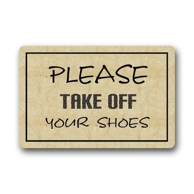 Memory Home Novelty Design Custom Please Take Off Your Shoes