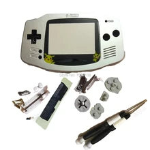 Фирменная Новинка серебро Цвет Замена Корпус для gameboyadvance В виде ракушки мультфильм pokemonpikachu линзы игры гпоб dmg портативной консоли