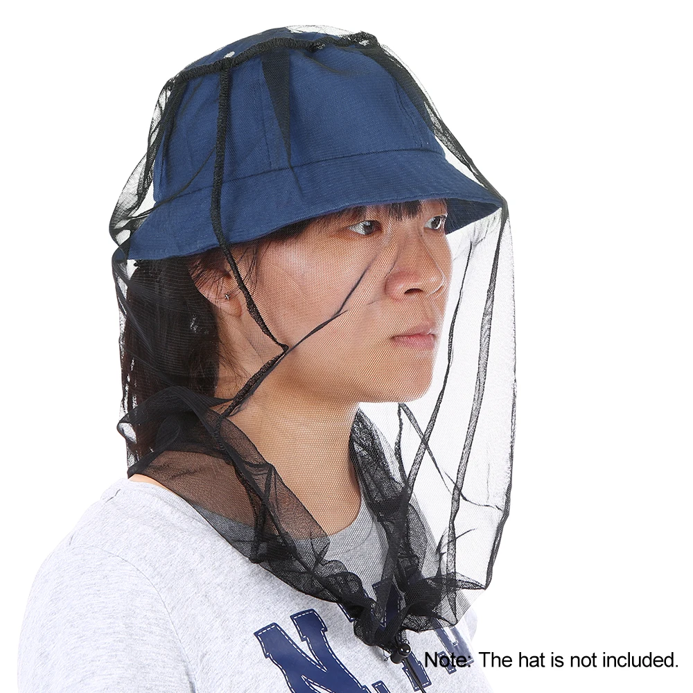 Lixada Fishing Mosquito Mesh Net Protective Head Cover Insect Gnat Bee Repellent Netting Outdoor Mosquito Keeping Head Screen