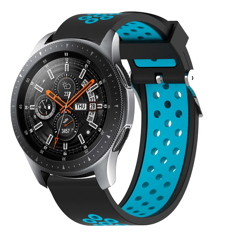 Силиконовый браслет для samsung gear S3 Classic Frontier Galaxy watch 46 мм SM-R800 часы браслет для huawei watch GT active