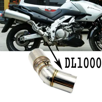 

For SUZUKI DL1000 V-Strom Motorcycle Exhaust Slip-on Middle Pipe Link Connection Tube Without Muffler Stainless Steel