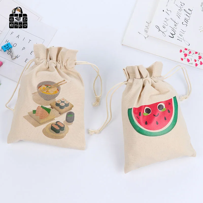 Cartoon printing 100%cotton bag Travel Accessories Clothes underwear shoes kids toy Storage Pouch Luggage Packing Organizers bag Cartoon printing 100%cotton bag Travel Accessories Clothes underwear shoes kids toy Storage Pouch Luggage Packing Organizers bag