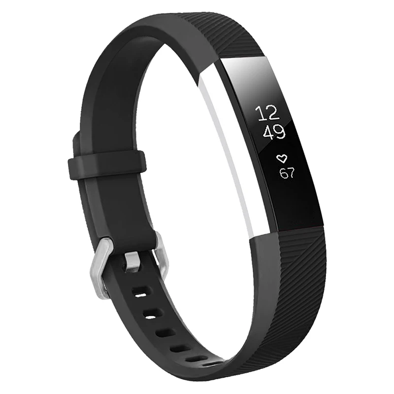 Honecumi для Fitbit Ace Band для детей силиконовый спортивный ремешок для часов Сменные аксессуары разные цвета на выбор - Цвет: Черный