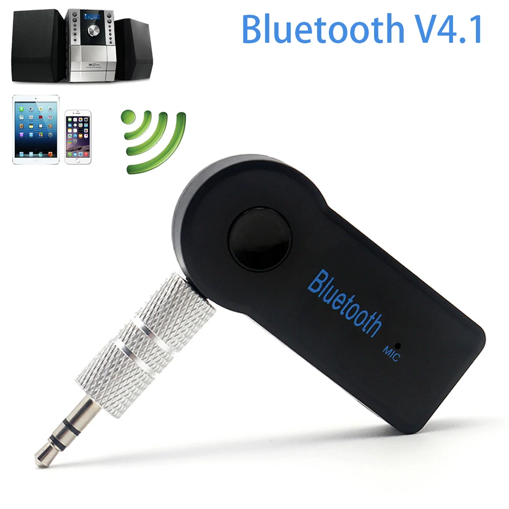 Universal Handsfree Car Kit Bluetooth Receiver Bluetooth 4.1 3.5mm