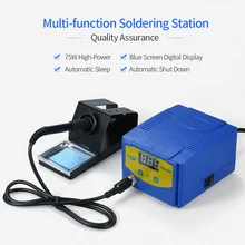 75 Вт большой экран цифровой дисплей паяльная станция Ремонт сварочный паяльный набор интеллектуальный контроль температуры паяльная станция
