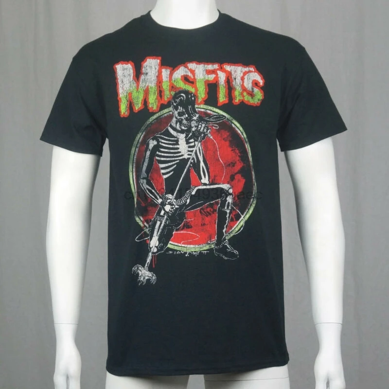

Authentic THE MISFITS Skeleton Solo Logo T-Shirt S M L XL XXL NEW