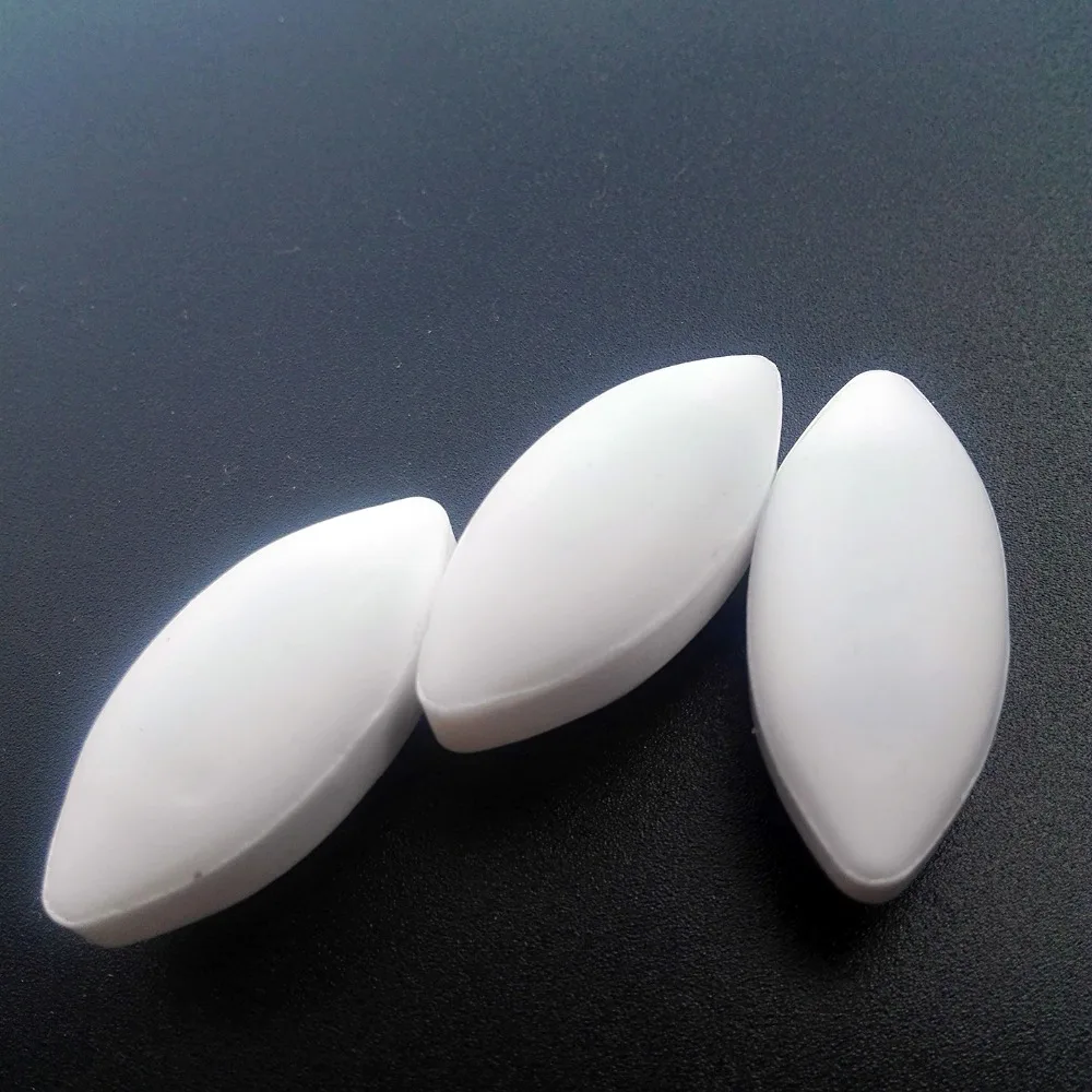 5pcs Diameter 15mm x Length 35mm Magnetic Stirrer Mixer PTFE Stir Bar A15X35mm Stirring Bars Stir Rod , Olive Shape