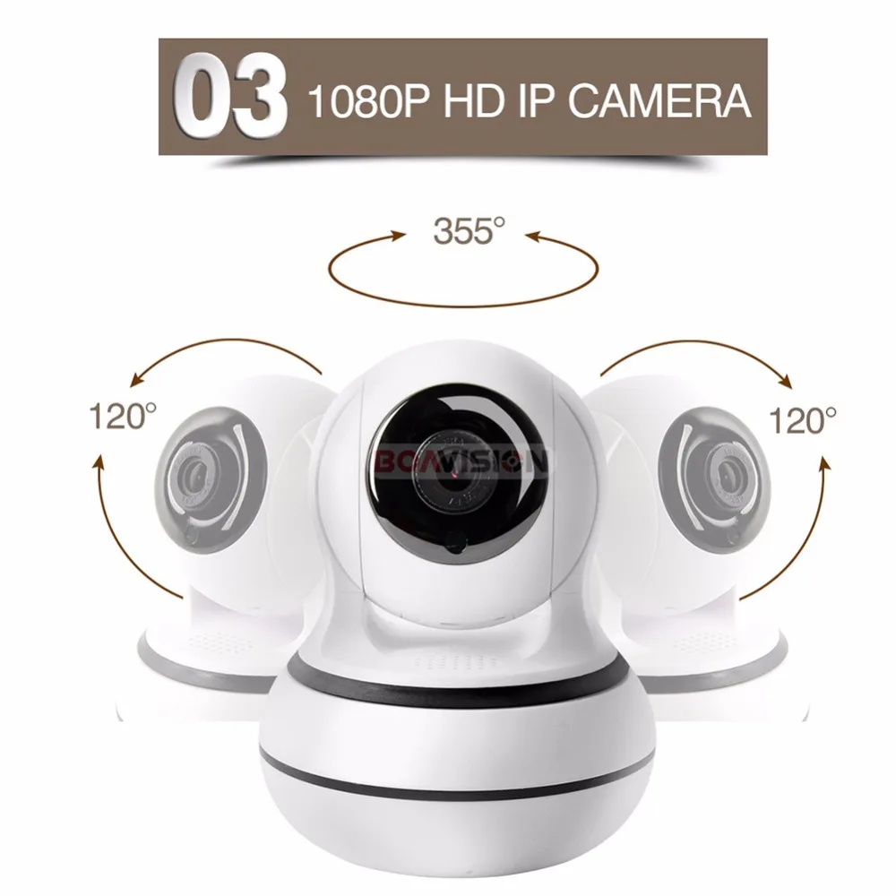 Смарт WIFI IP камера PTZ ночного видения двухстороннее аудио 1080P CCTV Беспроводная