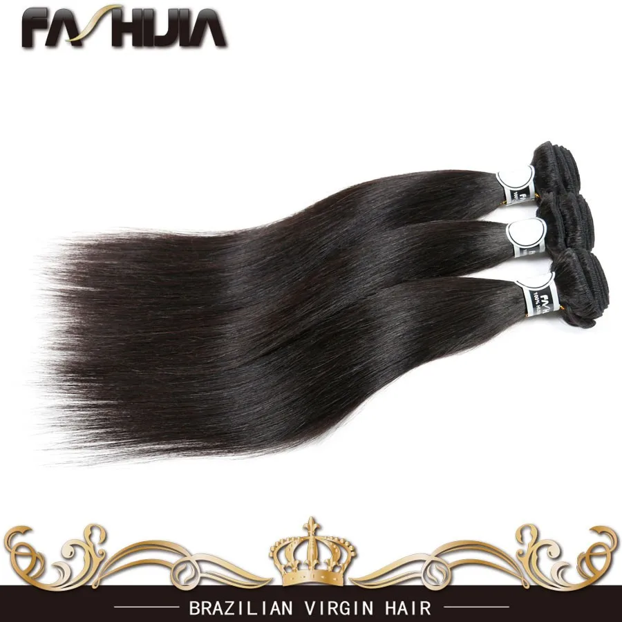 Brazilian Virgin Hair With Closure 4 Bundle Brazilian Hair Weave Bundles With Closure Straight Weave With Closure 44 Human Hair
