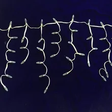 120 узлов/комплект(646464. 6464) Адресуемых СВЕТОДИОДНЫЙ полноцветный сосульки гирлянды; DC12V WS2811 управления Светодиодный сплошной белый провод; IP68;