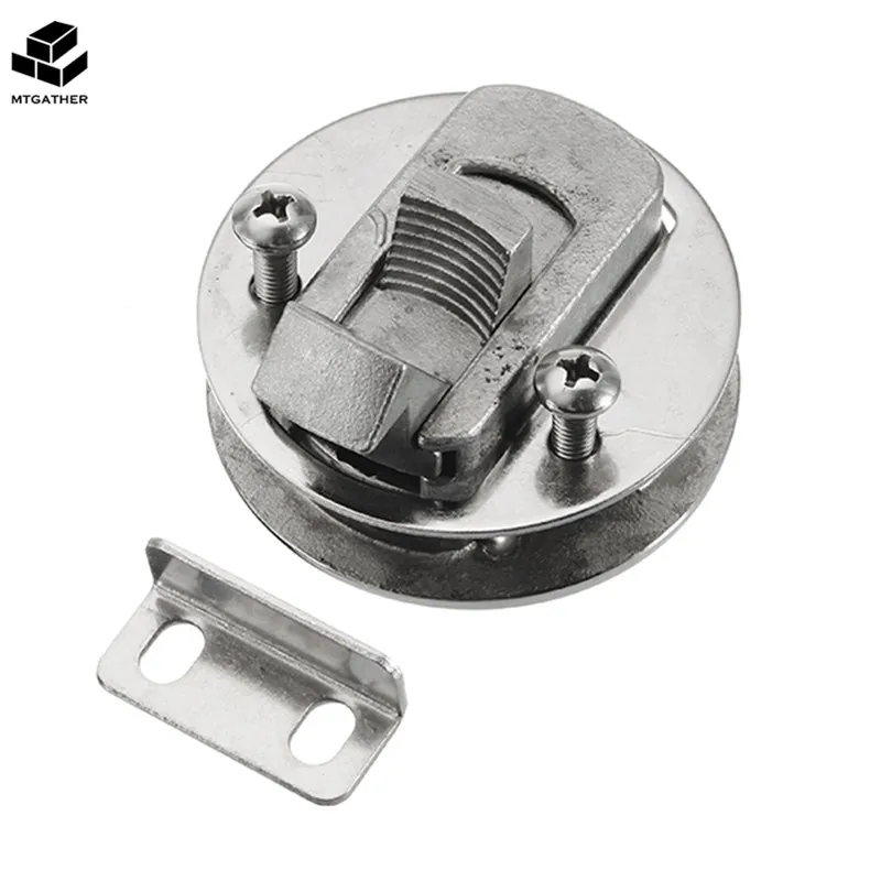 

MTGATHER Stainless Steel 2 Inch Flush Pull Latch Push To Close Lift Handle Marine Boat Hatch