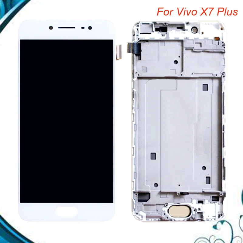 

100% Tested OK For 5.7" VIVO X7Plus X7 PLUS LCD Screen Display+Touch Panel Digitizer With Frame White Color IN Stock