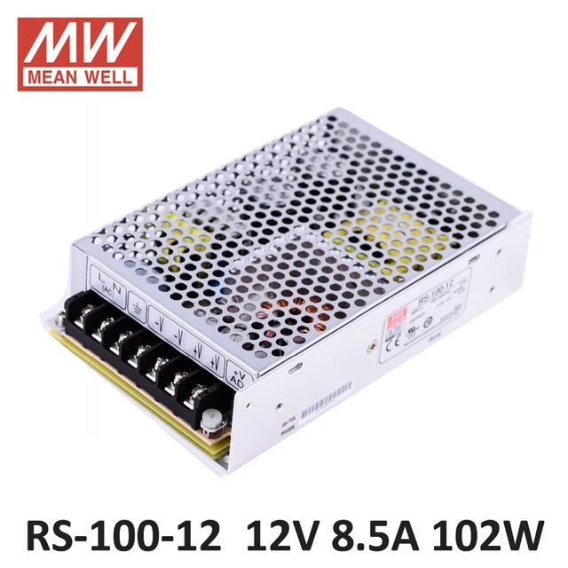 12V DC Switching Power Supply Mean Well RS-100-12