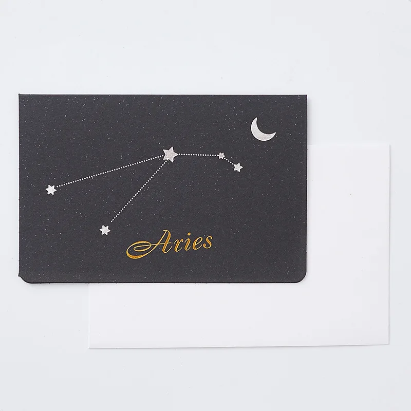 EZONE Созвездие поздравительная открытка + наборы конвертов Бизнес День рождения Свадебная Открытка Подарок сообщение карты творческие