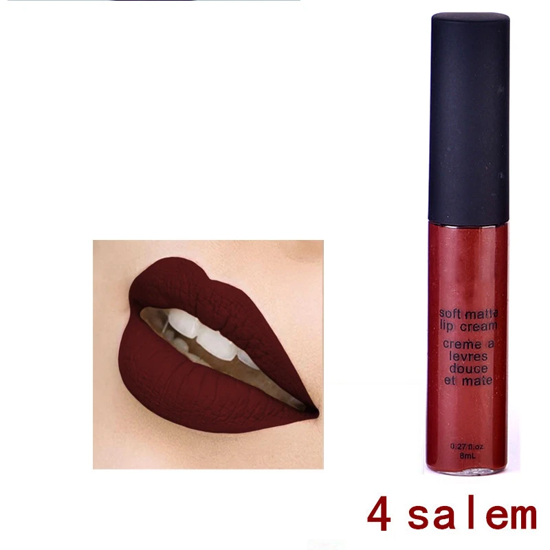 

1pc Brand Matte l ip Gloss Long Lasting Red l ip c ream Tattoo Labiales Matte Liquid l ipstick Cosmetics
