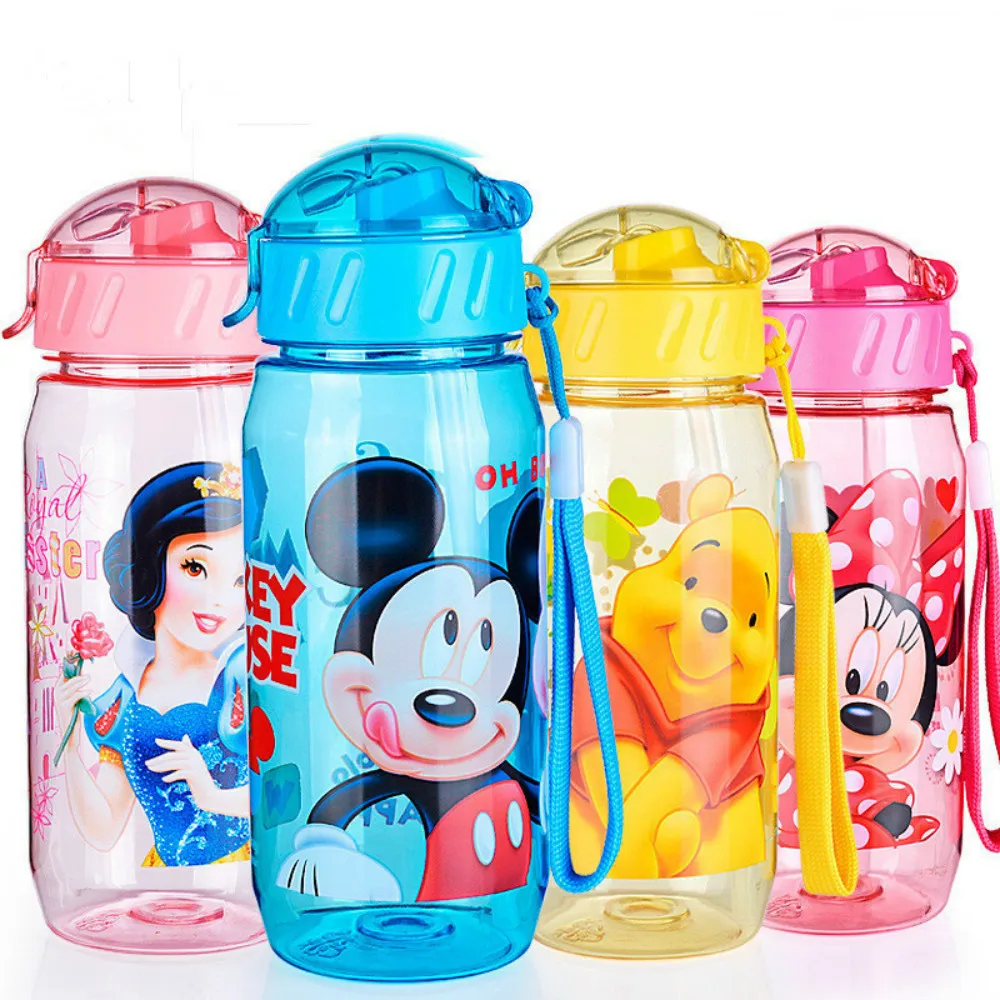 

Eco-friendly Kid Kids Drinking Cartoon Water Bottles BPA Free Plastic Straw Bottle Children Bottle Children Kettle Sports Bottle