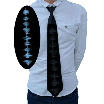 

EL Necktie Glowing Dance Carnival Party Voice Control Glow Props Tie Sound Activated LED Tie Novelty Flashing Glow In The Dark