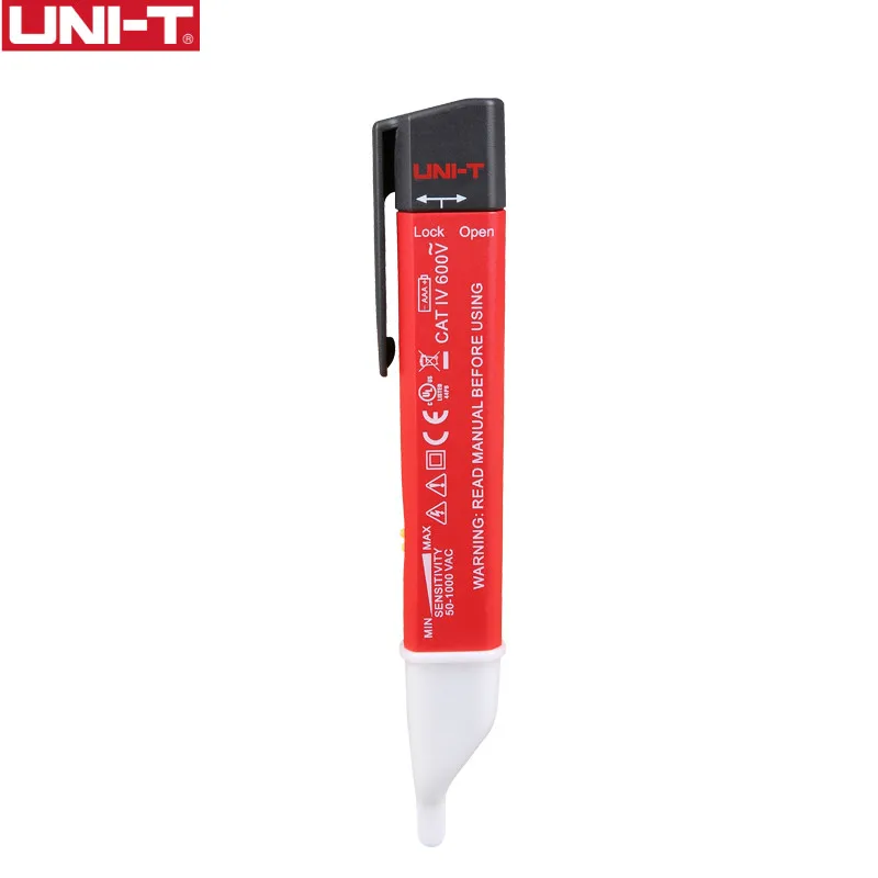 

UNI-T UT13A AC Voltage Detectors Adjustable Sensitivity Auto Sense Test Pen 24V~600V vibration/auto-sensing/low voltage display