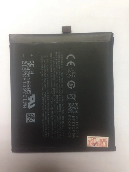 100 Original New MeiZu pro 6 battery For Meizu BT53 Mobile Phone Batteries 2560 mah 3000mah