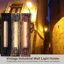 Винтажный промышленный Железный держатель светильника E27 настенный светильник держатель розетка ресторан бар кофейня украшение коридора абажур