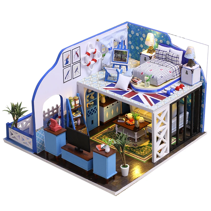 Mini-3D-Holzpuppenhausmöbel style  ♞ DIY Miniatur-Puppenhaus-Set & Spielzeug 