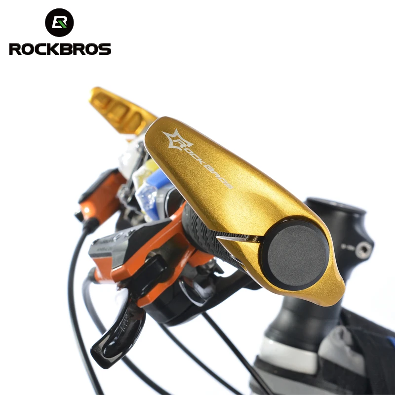 

ROCKBROS Bike Bicycle MTB Cycling Aluminum Ultralight Handlebar Barends Bar Ends Riding Mountain Road Handlebar End, 5 Colors