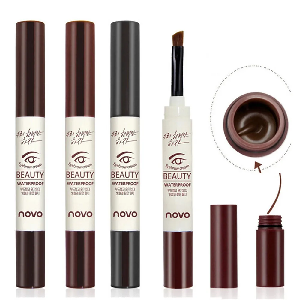 

Natural Makeup Eyebrow Pencil Pomade Gel Enhancer Professional Brow Tint Tattoo Paint Cream Wax Waterproof Eyebrow Brush Pen