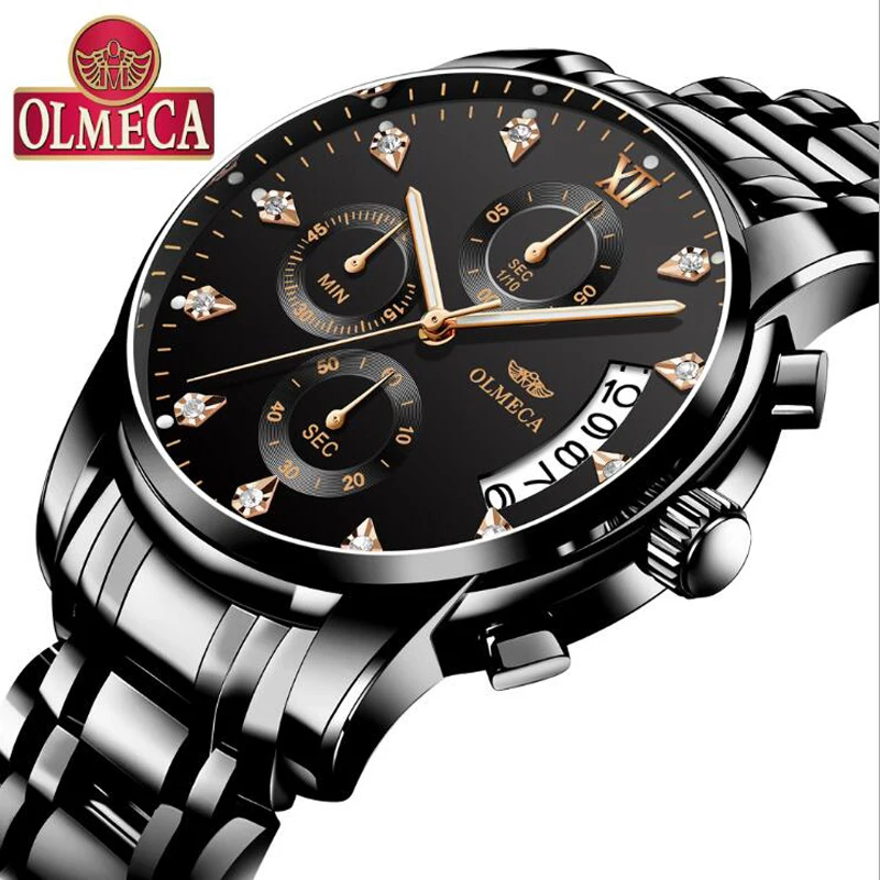 OLMECA Luxury Brand Analog sports Wristwatch Display