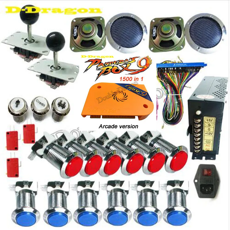 Pandora Box 4S DIY Arcade Bundles Kits Parts With Power Supply Jamma Harness Joystick Push Button Upgrade to box 9 1500 for free Pandora Box 4S DIY Arcade Bundles Kits Parts With Power Supply Jamma Harness Joystick Push Button Upgrade to box 9 1500 for free