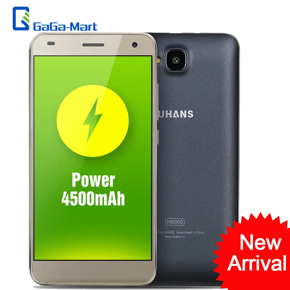 bilder für 4500 mAh UHANS H5000 Smartphone Android 6.0 MTK6737 64-bit Quad Core 3G + 32G 5MP + 8MP 1280*720 P 5,0 "zoll HD 4G LTE Handy bilder für 4500 mAh UHANS H5000 Smartphone Android 6.0 MTK6737 64-bit Quad Core 3G + 32G 5MP + 8MP 1280*720 P 5,0 "zoll HD 4G LTE Handy
