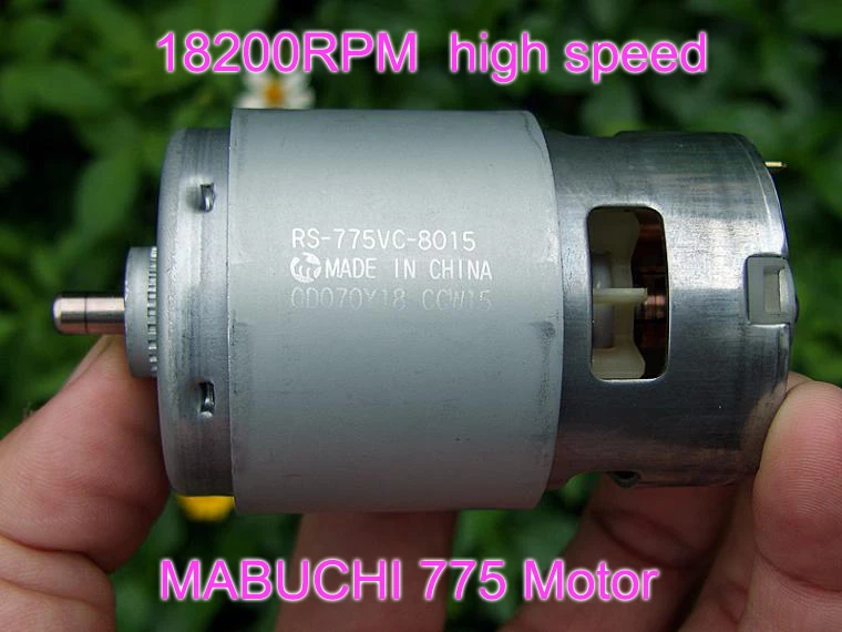 MABUCHI RS-775VC 775 8015 электрическая дрель пила высокоскоростной двигатель постоянного тока 12 В 18 в 18200 об/мин Номинальная мощность 208 Вт