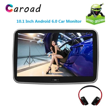 

Caroad 10.1 Inch Android 6.0 Car Monitor Headrest IPS Touch Screen HD 1080P Video WIFI/USB/SD/Bluetooth/FM Transmitter/Speaker