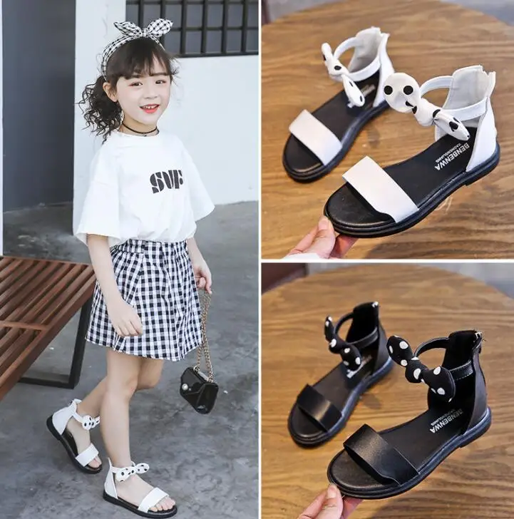 

2019 summer new children's shoes wholesale girls sandals bows Kid's baby toddler shoes Baby shoes