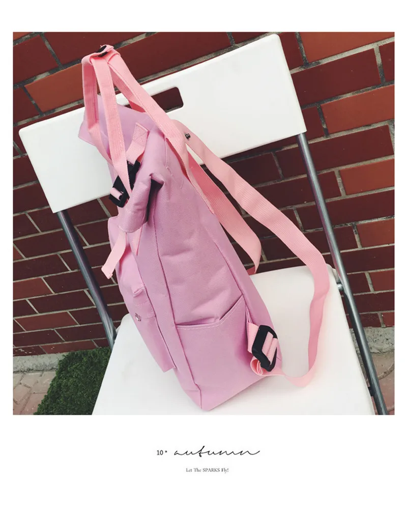 Mochila de viaje de ocio para mujeres de moda mochilas para niñas adolescentes estilo Preppy lona escuela bolsa femenina Mochila Mochila de viaje de ocio para mujeres de moda mochilas para niñas adolescentes estilo Preppy lona escuela bolsa femenina Mochila