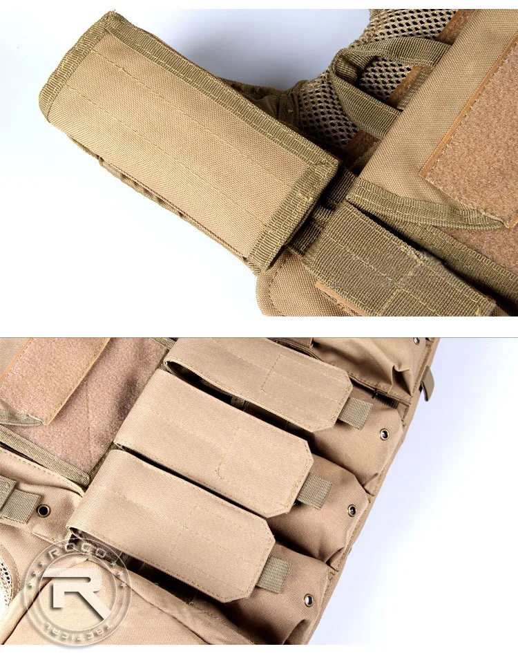 ROCOTACTICAL Molle CIRAS тактический жилет для страйкбола пейнтбола Охотничий Жилет W/подсумок для журналов и хозяйственной сумки бронежилет для переноски CP ACU