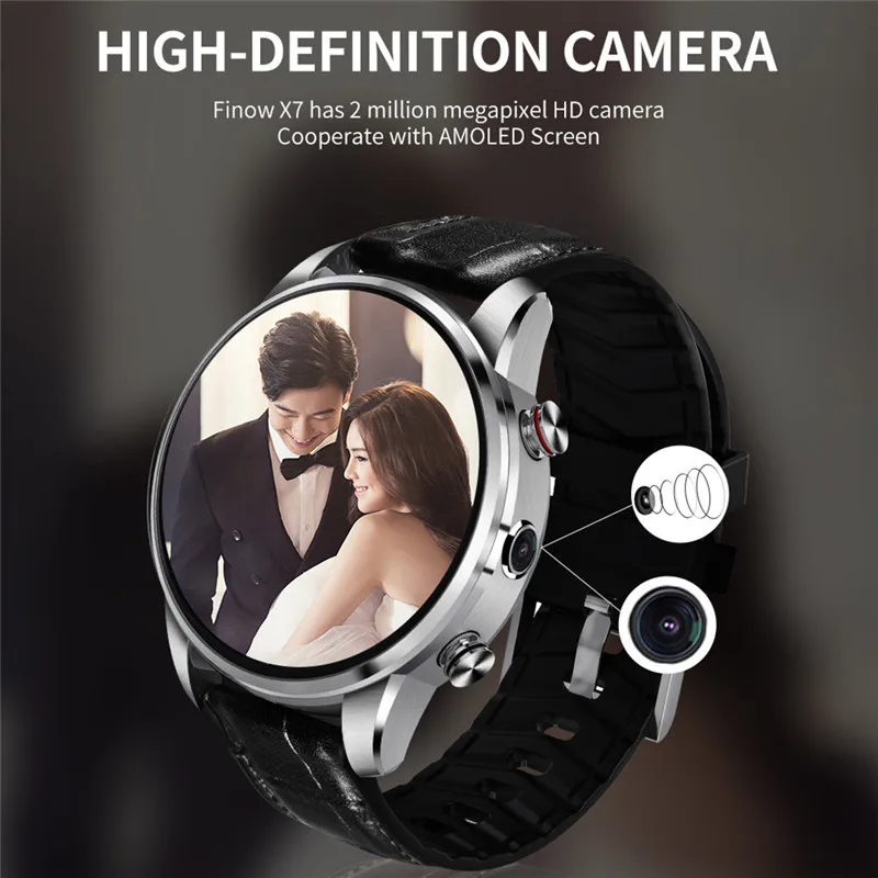 X7 спортивные smart watch Оперативная память 1 Гб + Встроенная 16 Поддержка Bluetooth Wi Fi/4G/gps