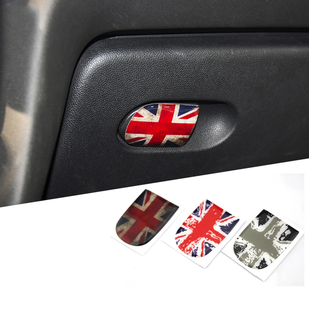 

Union Jack Glove Box Handle Sticker Storage Box Clasp Hand Sticker Decal Car Styling for BMW Mini Cooper JCW F55 F56 Accessories