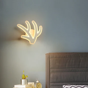 

New Hot Modern Led Wall Lights For Bedroom Living Room Bedside Home Deoc White Color Wall Lamp Fixtuers Wall Sconce