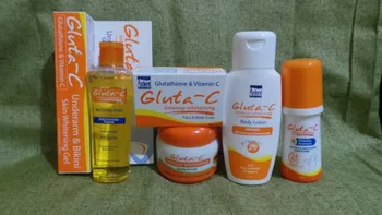 

New 6 Gluta C Intense Whitening Glutathione Set Lotion Creams Toner, Papaya Soap Free Shipping