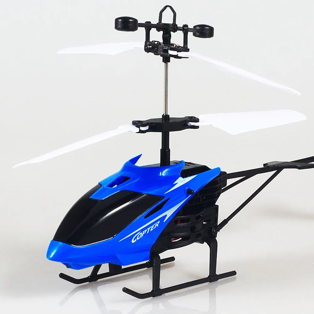 Flying Mini 2CH RC Infraed Induction Helicopter Remote Control Aircraft ...